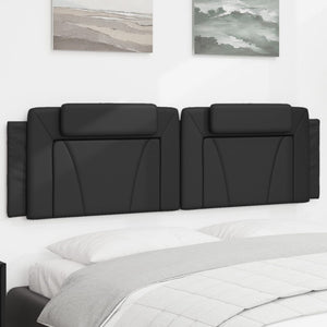 Kopfteil Kissen Viana Schwarz 180 cm