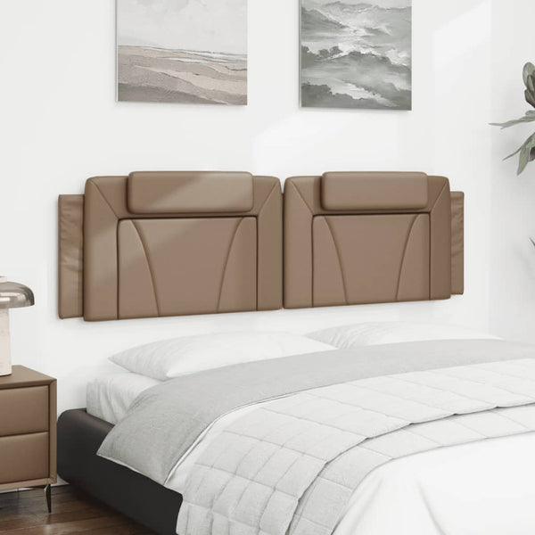 Kopfteil-Kissen Viana Cappuccino-Braun 180 cm