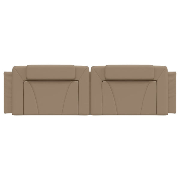Kopfteil-Kissen Viana Cappuccino-Braun 180 cm