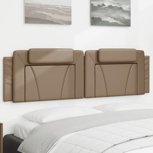 Kopfteil-Kissen Viana Cappuccino-Braun 180 cm