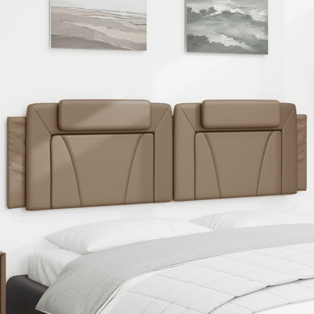 Kopfteil-Kissen Viana Cappuccino-Braun 180 cm