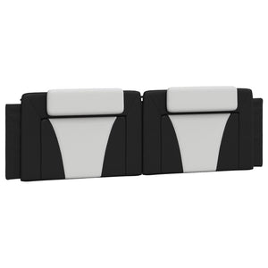 Kopfteil-Kissen Viana 180 cm Schwarz/Weiß