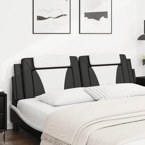 Kopfteil-Kissen Viana 180 cm Schwarz/Weiß