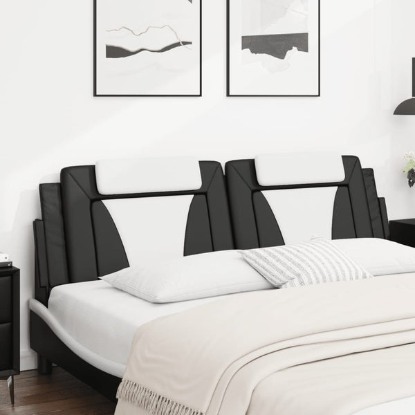 Kopfteil-Kissen Viana 180 cm Schwarz/Weiß