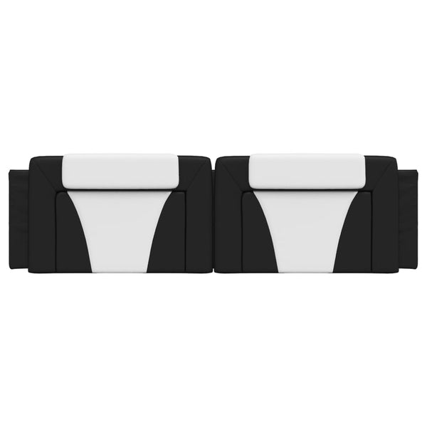 Kopfteil-Kissen Viana 180 cm Schwarz/Weiß