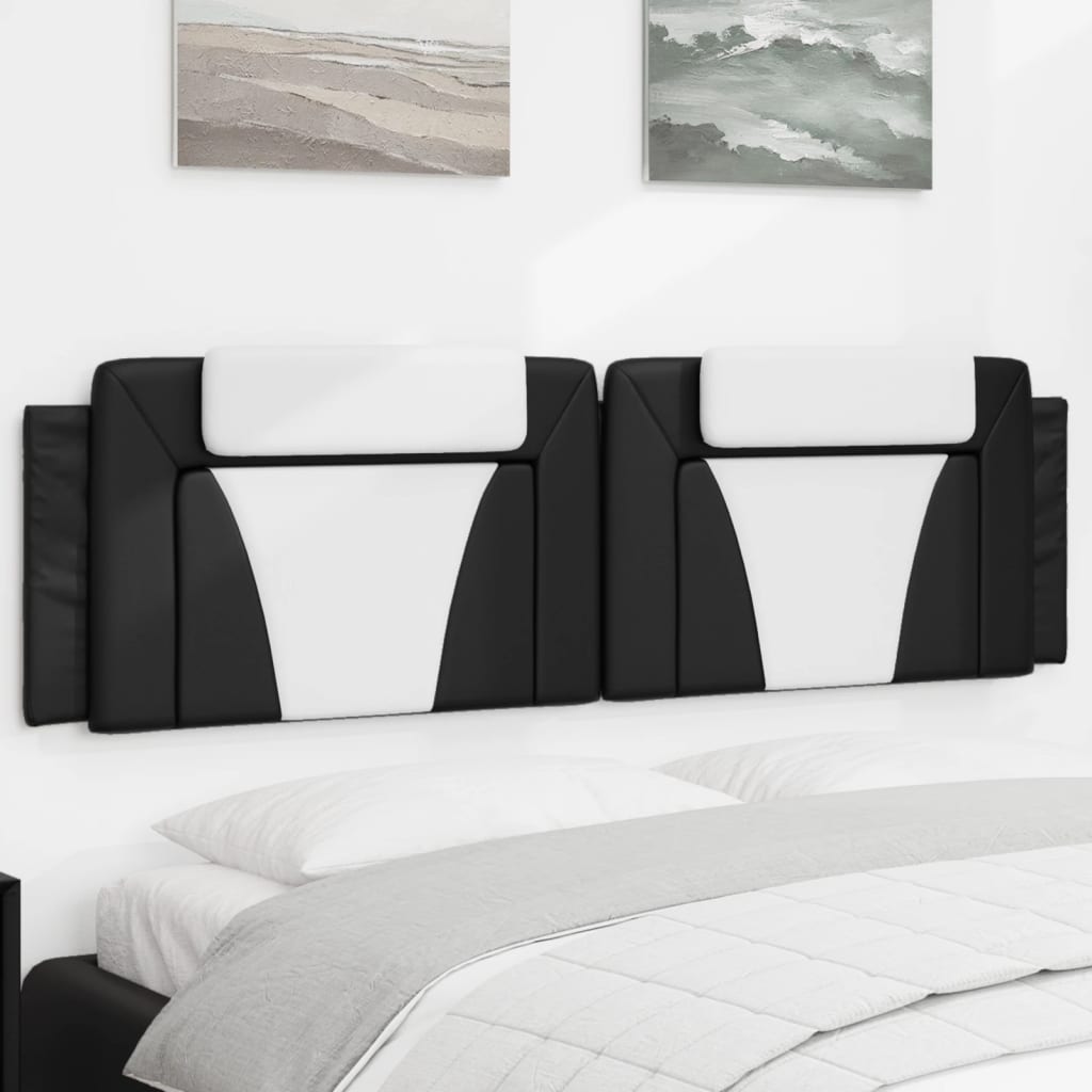 Kopfteil-Kissen Viana 180 cm Schwarz/Weiß