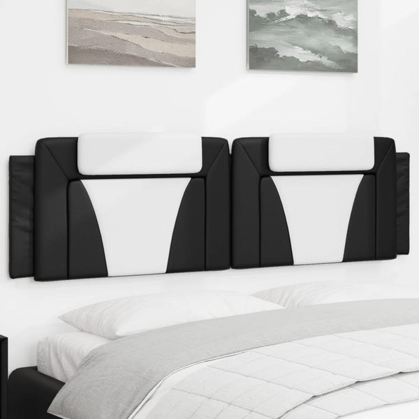 Kopfteil-Kissen Viana 180 cm Schwarz/Weiß