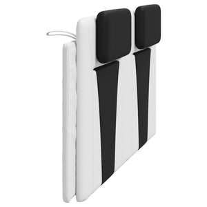 Kopfteil-Kissen Viana, 180cm, Weiß & Schwarz