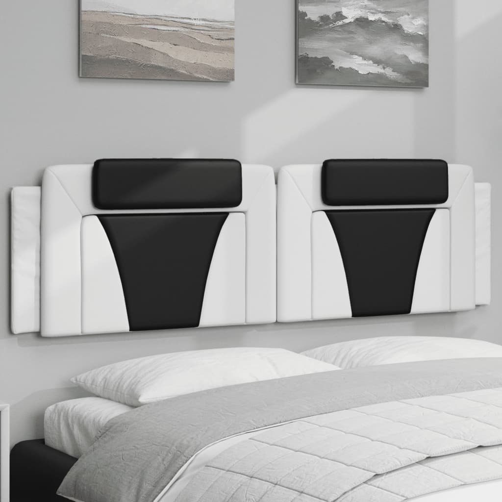 Kopfteil-Kissen Viana, 180cm, Weiß & Schwarz