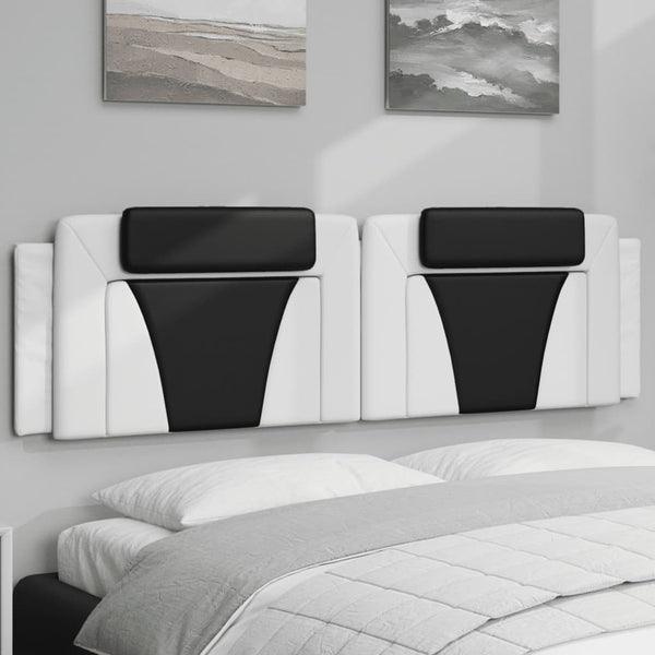 Kopfteil-Kissen Viana, 180cm, Weiß & Schwarz