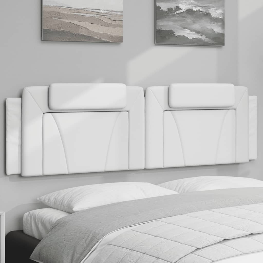 Kopfteil Kissen Viana Weiß 183cm Kunstleder