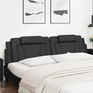 Kopfteil Kissen Viana Schwarz 200 cm