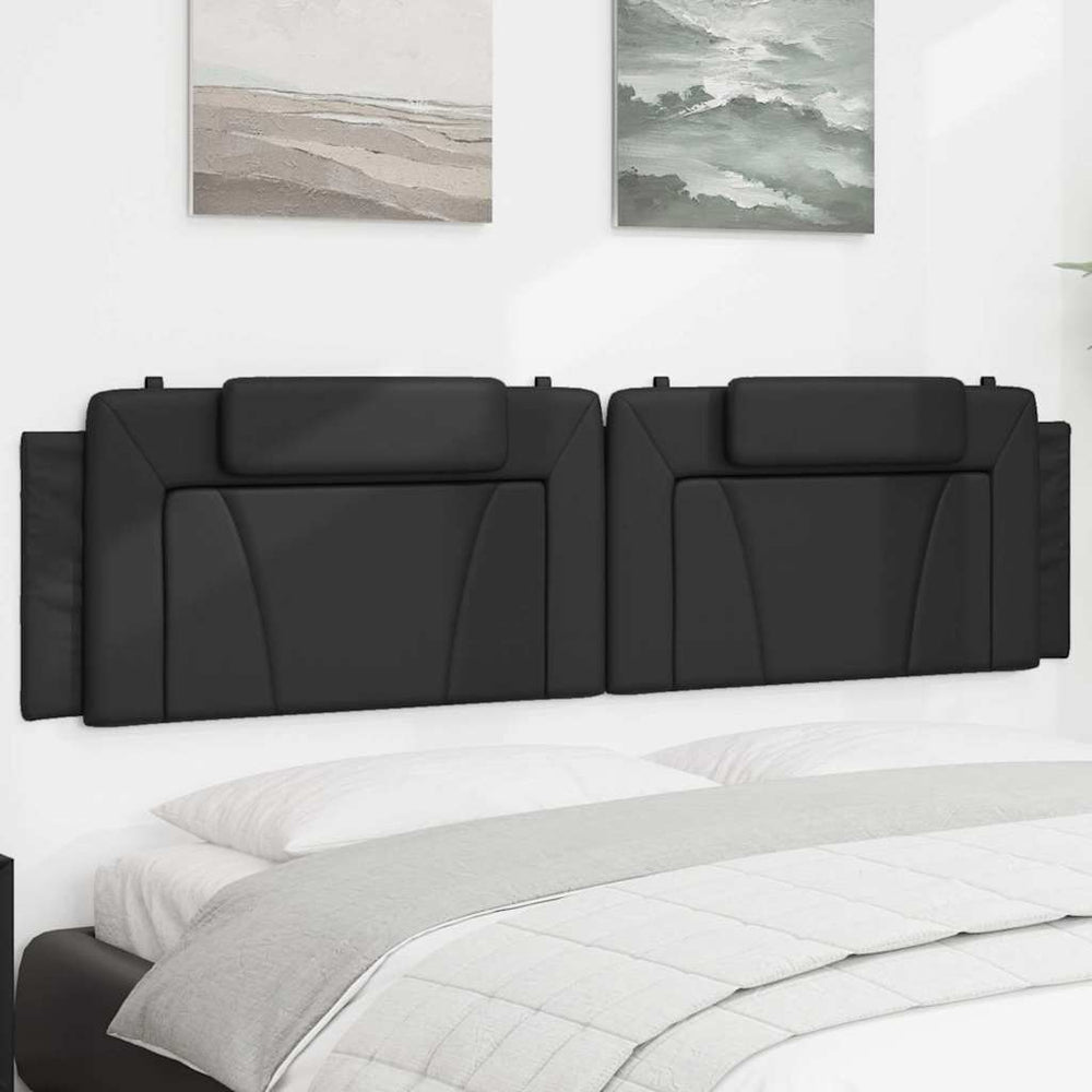 Kopfteil Kissen Viana Schwarz 200 cm