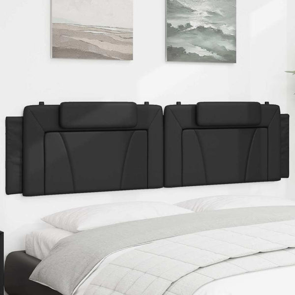 Kopfteil Kissen Viana Schwarz 200 cm