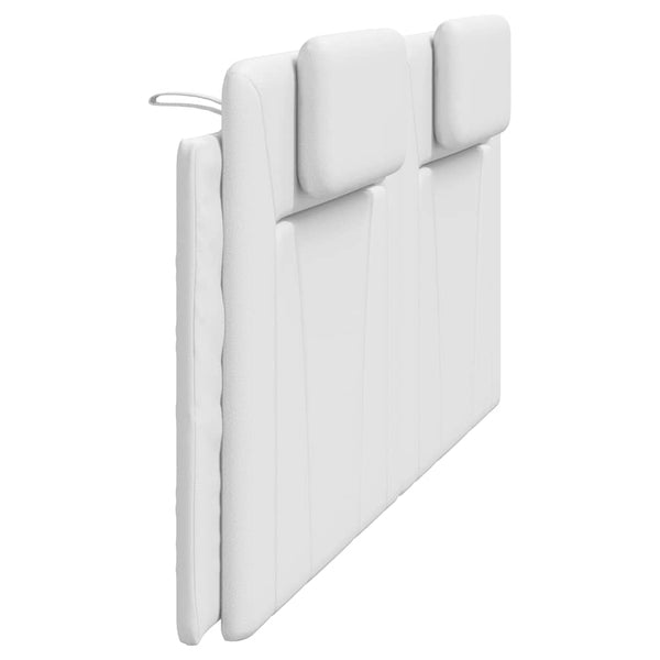 Kopfteil Kissen Viana Weiß 200cm Kunstleder