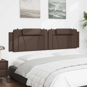 Kopfteil Kissen Viana Braun 200 cm Kunstleder