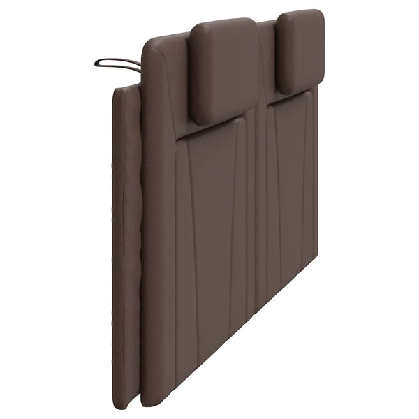 Kopfteil Kissen Viana Braun 200 cm Kunstleder