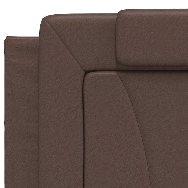 Kopfteil Kissen Viana Braun 200 cm Kunstleder