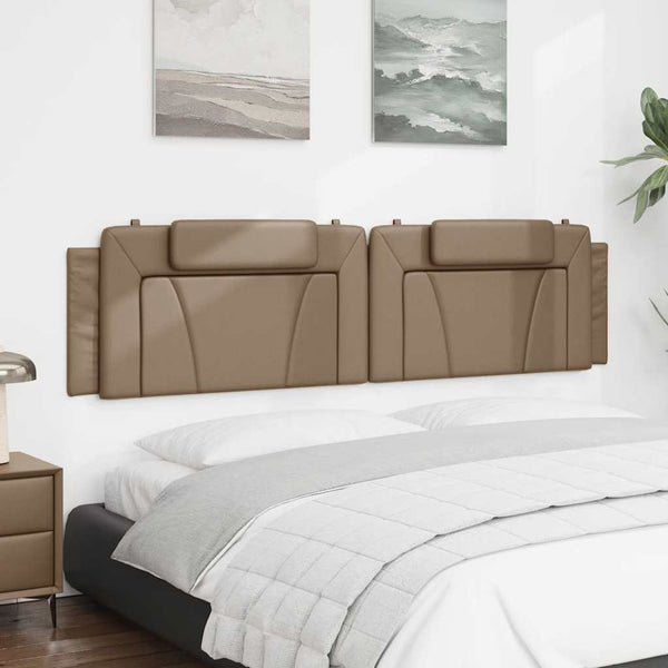 Kopfteil Kissen Viana Cappuccino Braun 200cm