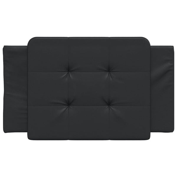 Kopfteil Kissen Zadar Schwarz 90cm Kunstleder
