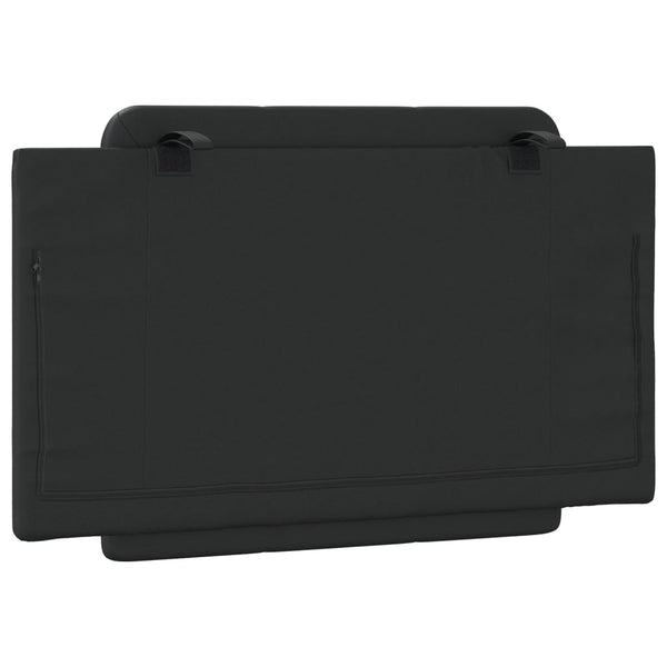 Kopfteil Kissen Zadar Schwarz 90cm Kunstleder