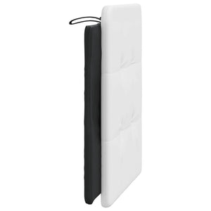 vidaXL Oreillers de tête de lit « Zadar » blanc et noir 90 cm similicuir