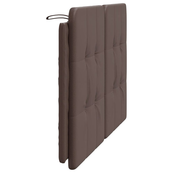 Kopfteil Kissen Zadar Braun 120 cm Kunstleder