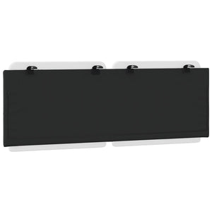 Kopfteil Kissen Zadar 140 cm Kunstleder Weiß/Schwarz