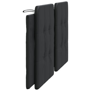 Schwarzes Kopfteil-Kissen Zadar, 180 cm, Kunstleder