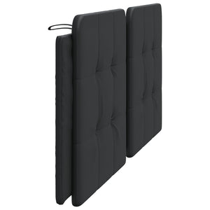 Kopfteil Kissen Zadar Schwarz 200cm Kunstleder