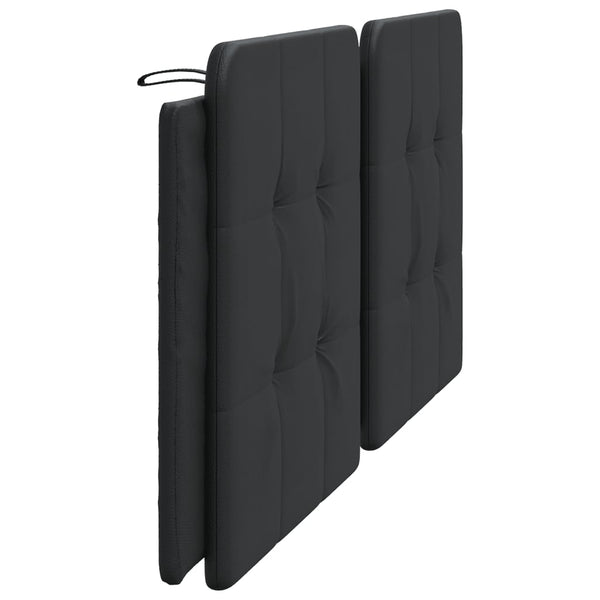 Kopfteil Kissen Zadar Schwarz 200cm Kunstleder