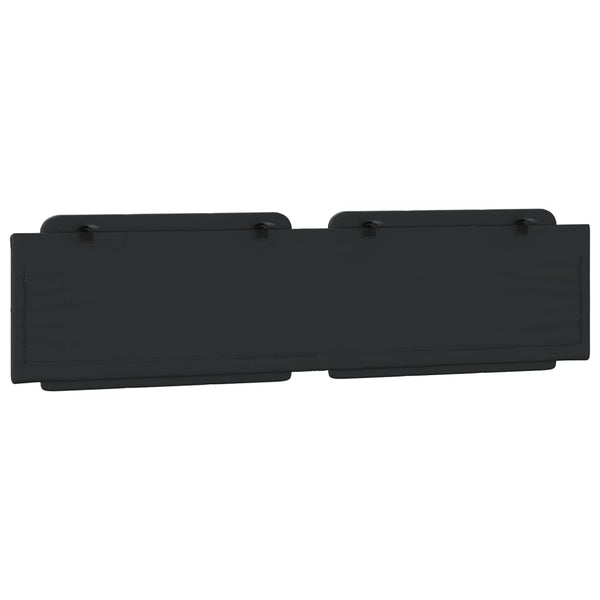 Kopfteil Kissen Zadar Schwarz 200cm Kunstleder