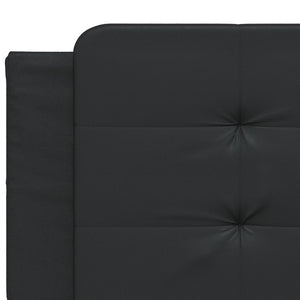 Kopfteil Kissen Zadar Schwarz 200cm Kunstleder