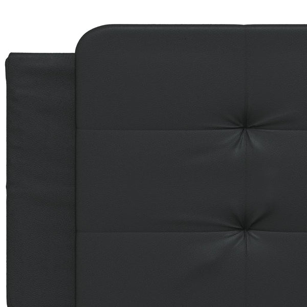Kopfteil Kissen Zadar Schwarz 200cm Kunstleder