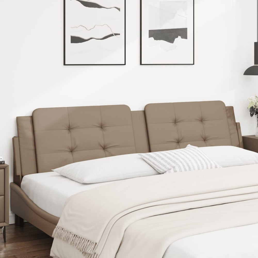 Kopfteil Kissen Zadar Cappuccino-Braun 200 cm