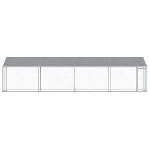 Hundezwinger mit Dach 8x2x2m Grau