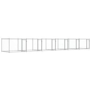 Hundezwinger Grau 12x2x1,5m Verzinkt