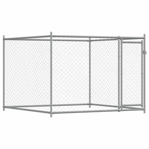 Hundezwinger Grau 12x2x1,5m Verzinkt