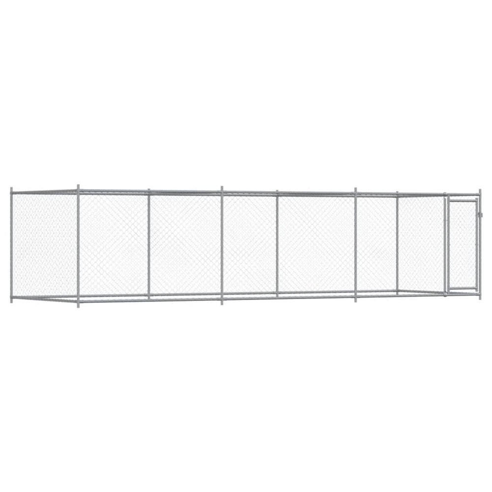 Hundezwinger mit Tür 6x2x1,5m Grau