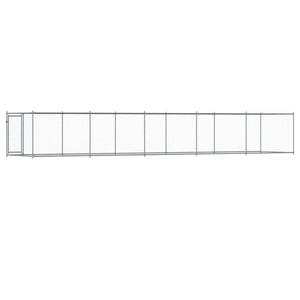 Hundezwinger mit Tür 10x2x1,5m Grau