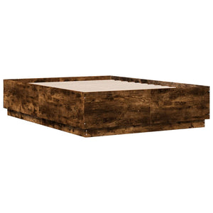Bettgestell Räuchereiche mit LED 120x190 cm