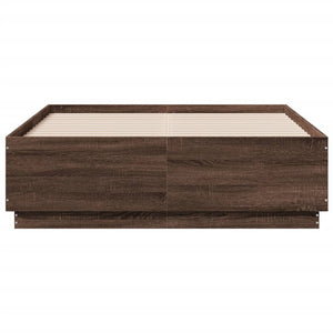 Bettgestell 120x190 cm mit LED Eichenoptik