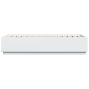 Bettgestell mit LED Weiß 75x190 cm