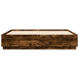 Bettgestell Räuchereiche 200x200 cm