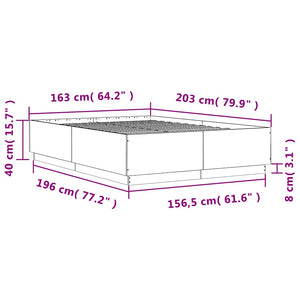 Bettgestell Weiß 160x200 cm