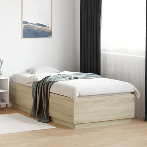 Bettgestell Sonoma Eiche 90x200 cm