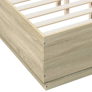 Bettgestell Sonoma-Eiche 120x190 cm