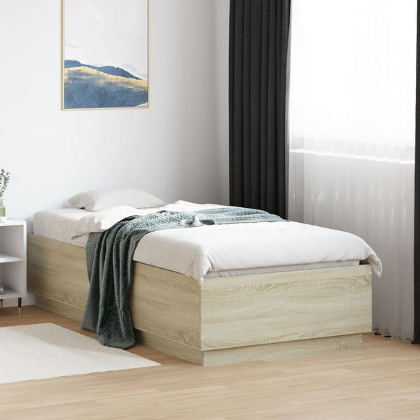 Bettgestell Sonoma Eiche 90x190 cm