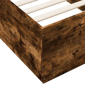 Bettgestell Räuchereiche 90x190 cm