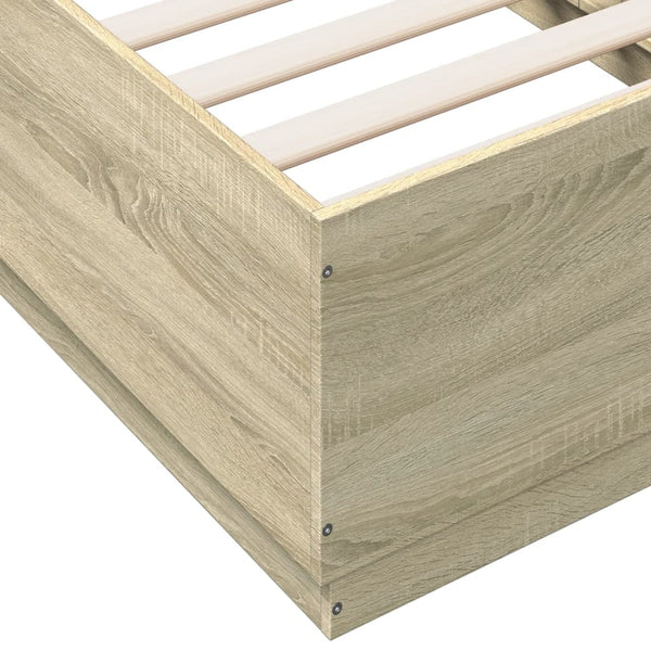 Bettgestell Sonoma-Eiche 75x190 cm